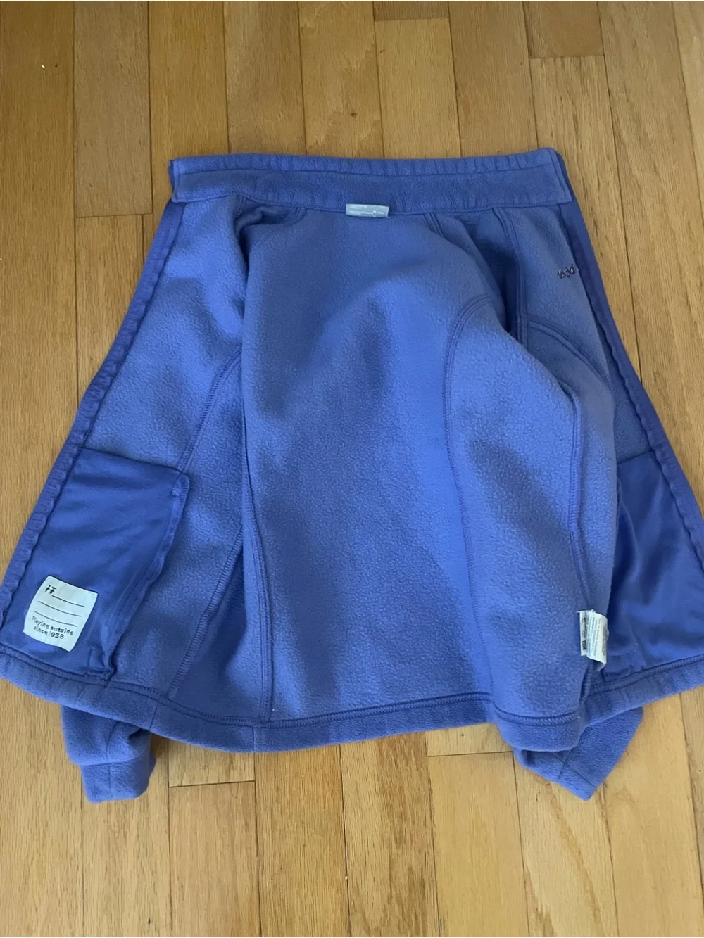 Columbia Kids Purple-Blue Fleece Jacket - Picture 7 of 8
